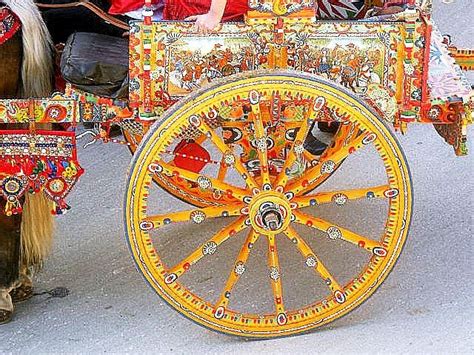 sicilian horse drawn cart history.